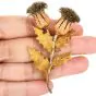 Buccellati Vintage Large Thistle Flower 18K Gold  Silver Morning rooch Pin