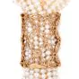 Casa Reale Diamond Pearl Mother of Pearl 18K Gold Multi Strand Large Lariat Necklace