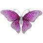 Estate Butterfly Pink Sapphire 18K Gold Pink Brooch Pin pendant
