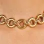 Cartier Trinity 18k Gold Circular Link Choker Necklace l Dover Jewelry Store Miami