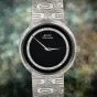 Piaget Diamond Onyx 18K White Gold Ref 12343 Automatic  Watch