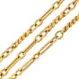 David Webb Vintage 18K Yellow Gold Fancy Link Chain Necklace