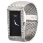 Chopard Diamond Onyx 18K White Gold Rectangular Vintage Winding  Ladies Watch