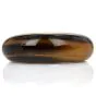 Roberto Coin Tiger's Eye Diamond 18K Yellow Gold Large Bangle Bracelet