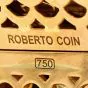 Roberto Coin Tiger's Eye Diamond 18K Yellow Gold Large Bangle Bracelet