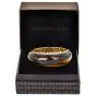 Roberto Coin Tiger's Eye Diamond 18K Yellow Gold Large Bangle Bracelet