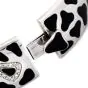 Roberto Coin Diamond Black Onyx 18K White Gold Bangle Bracelet