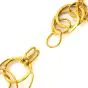 Spritzer & Fuhrmann 18K Yellow Gold  31" Long Multi Hoop Round Link Chain Necklace 