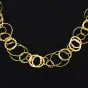 Spritzer & Fuhrmann 18K Yellow Gold  31" Long Multi Hoop Round Link Chain Necklace