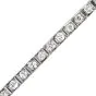 Antique Art Deco  Diamond Platinum Classic Tennis Line Bracelet 