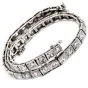 Antique Art Deco  Diamond Platinum Classic Tennis Line Bracelet 