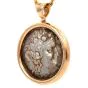 Bvlgari Monete 18K Rose Gold Ancient Coin Pendant Chain Necklace