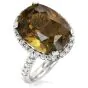 GIA 15.28Cts Natural Color Change Alexandrite Diamond 18K Gold Halo Cocktail Ring