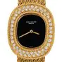 Vintage Patek Phillipe Ellipse Diamond Onyx Dial 18K Yellow Gold Manual Winding Lady Watch