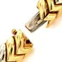 Bvlgari Spiga Bulgari 18K Two Tone Gold Chevron Link Choker Necklace
