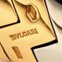 Bvlgari Spiga Bulgari 18K Two Tone Gold Chevron Link Choker Necklace