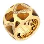 Roberto Coin Diamond Tiger's Eye 18K Yellow Gold Animal Giraffe Band Ring