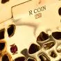 Roberto Coin Diamond Tiger's Eye 18K Yellow Gold Animallier Giraffe Wide Bangle Bracelet