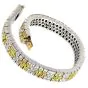 Estate 18.72ct Natural Fancy Yellow Diamond 18k Gold Bracelet