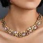 16.55 ct GIA Natural Pink Fancy Intense Yellow Diamond Heart 18K Necklace