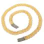  Long Mirror Beads Mesh Wrap Around Scarf Italian 18K Gold Necklace