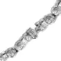 GIA Diamond Burma Sapphire Platinum Bracelet Necklace Set-Dover Jewelry