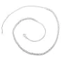 Estate 2.08cts Diamond 14K White Gold Tennis Line Link Chain Necklace