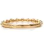 Estate Diamond 14K Yellow Gold Semi Eternity Modern Stackable Wedding Band