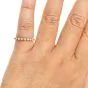 Estate Diamond 14K Yellow Gold Semi Eternity Modern Stackable Wedding Band