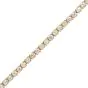 Estate 5.25cts Diamond 14K Yellow Gold Stackable Tennis Link Bracelet 