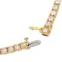 Estate 5.25cts Diamond 14K Yellow Gold Stackable Tennis Link Bracelet 