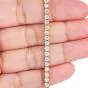 Estate 5.25cts Diamond 14K Yellow Gold Stackable Tennis Link Bracelet 