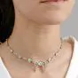 Antique Diamond Ribbon of Love Platinum Choker Necklace