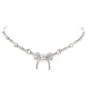 Antique Diamond Ribbon of Love Platinum Choker Necklace