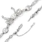 Antique Diamond Ribbon of Love Platinum Choker Necklace