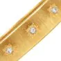 Buccellati Macri 18K Gold Diamond Wide Bangle Bracelet|Dover Jewelry|