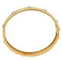 Buccellati Macri 18K Gold Diamond Wide Bangle Bracelet|Dover Jewelry|
