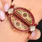 The Royal Diamond Lady Double Diamond Ruby 18K Watch|Dover jewelry|