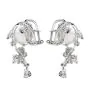 Stefan Hafner Diamond South sea Pearl 18K Gold Floral Earrings 