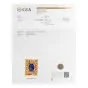 Buccellati No Heat Blue Sapphire 18K Gold Floral Square Brooch Pin