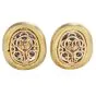 Estate Diamond 4.90ct Turquoise 18K Gold Elegant Large Earrings 