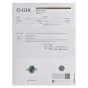 GIA Natural Emerald Diamond Platinum Oval Halo Cocktail Ring