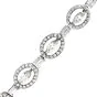 Estate Diamond 18K Gold Oval Style Link Bracelet-Dover Jewelry