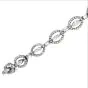 Estate Diamond 18K Gold Oval Style Link Bracelet-Dover Jewelry