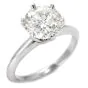 GIA 2.71 M VS2  Round Diamond  Solitaire Engagement Ring