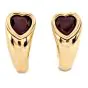 Piaget Red Garnet 18K Gold Heat Clip On Earrings