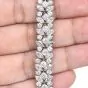 20.11ct Diamond Platinum Cluster Floral Link Bracelet