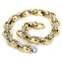 Nicolis Cola Diamond 18K Gold Cluster Large Link Chain Necklace