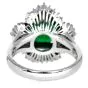 Certified 3.22ct Colombian Emerald Diamond Platinum Ballerina Ring