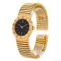 Bvlgari Tubogas 18K Yellow Gold Black Dial Swiss Ladies Watch